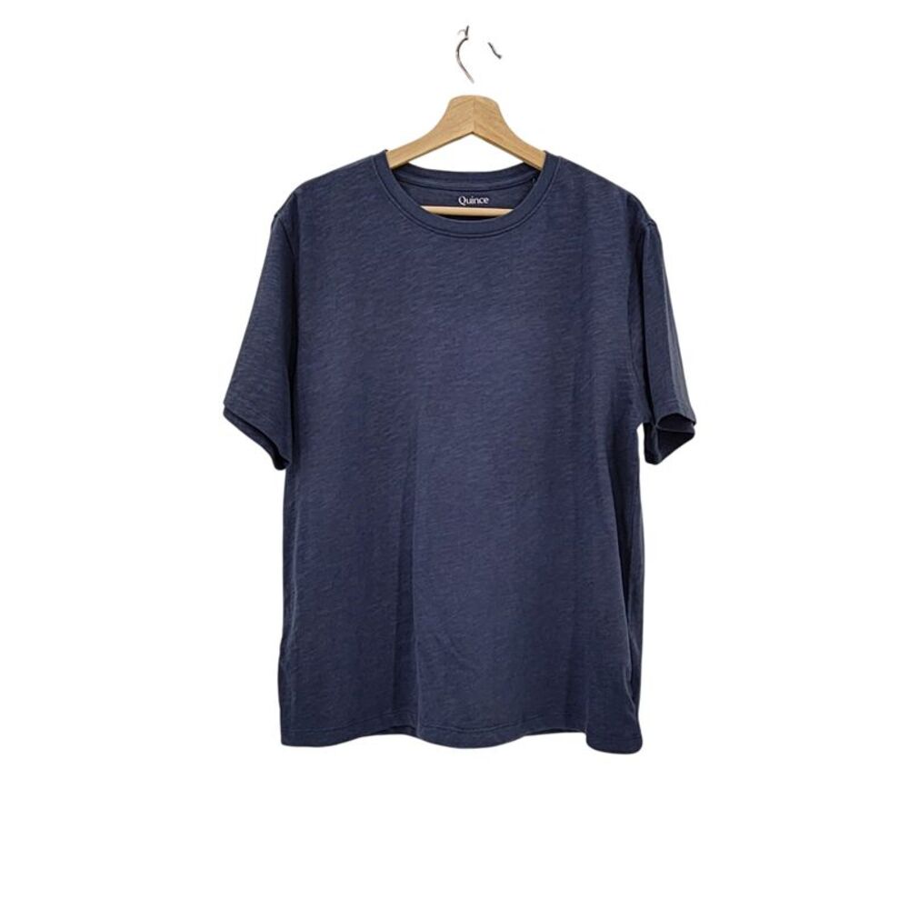 Quince Men Blue Sleeved Top L